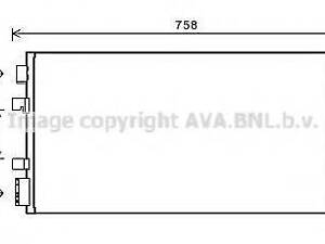 Радіатор кондиціонера AVA QUALITY COOLING RTA5483D на RENAULT GRAND SCÉNIC III (JZ0/1_)
