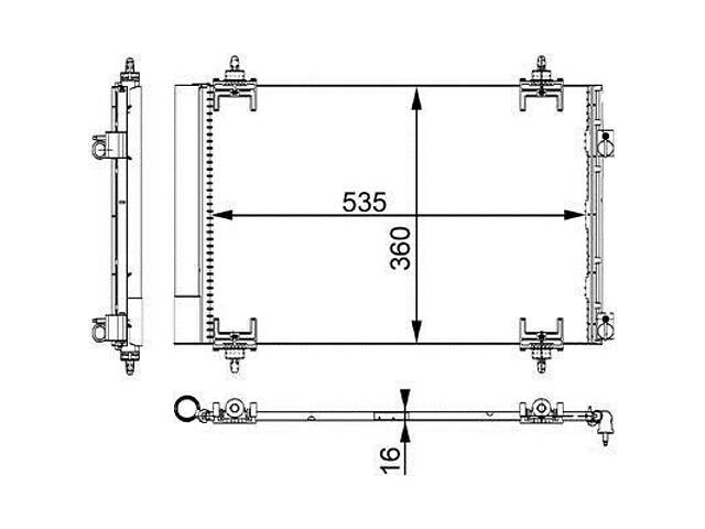 Радиатор кондиционера Citroen Berlingo 2008-2024 MAHLE ORIGINAL AC 667 000S - Фото 1