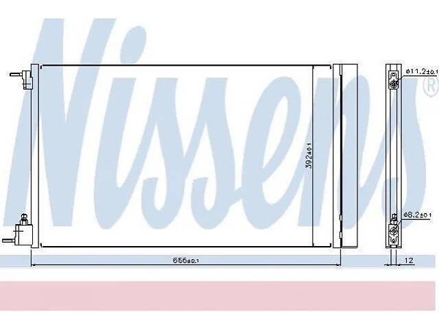Радіатор кондиціонера NISSENS 940124 Opel Insignia; Chevrolet Malibu 13241737, 13330217, 1850134 - Фото 1