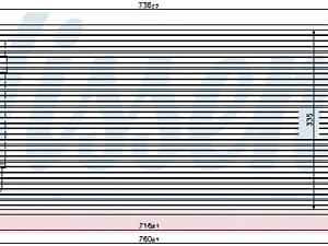 Радиатор кондиционера NISSENS 940439 Mitsubishi Lancer MN134204