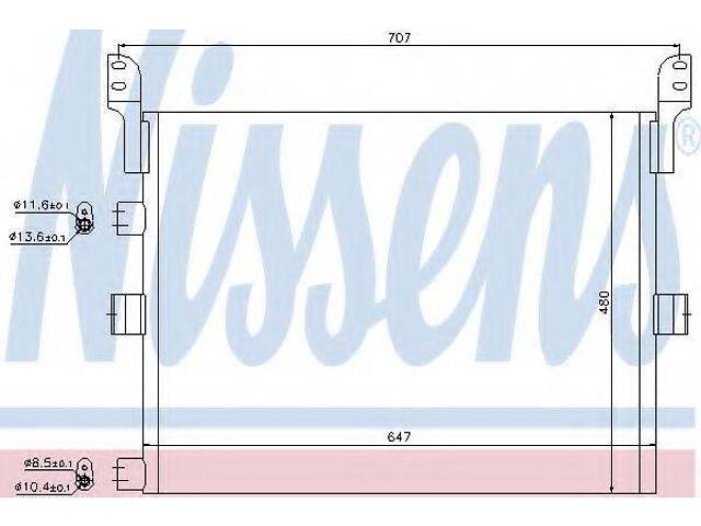 Радіатор кондиціонера NISSENS 94918 на RENAULT TRUCKS Magnum - Фото 1
