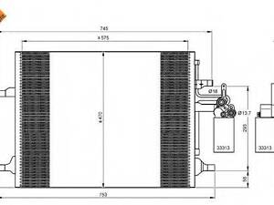 Радіатор кондиціонера NRF 35930 на VOLVO V60