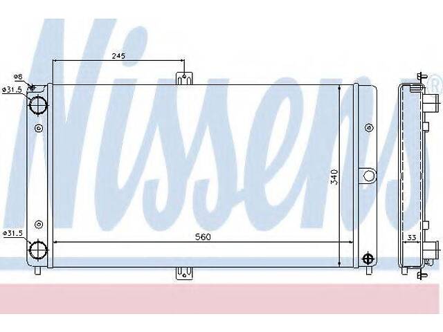 Радіатор LADA 110(95-)1.5 i(+)[OE 2110-1301012] NISSENS 623552 на LADA 111