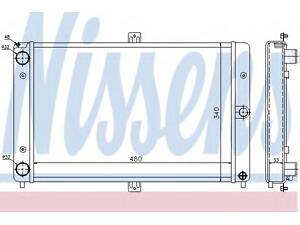 Радіатор LADA NATACHA(93-)1.1(+)[OE 2108-1301012-10] NISSENS 62351 на LADA CARLOTA (2108, 2109, 2115)
