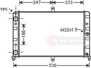 Радіатор LADA SAMARA 2108/9 MT 87- (Van Wezel)