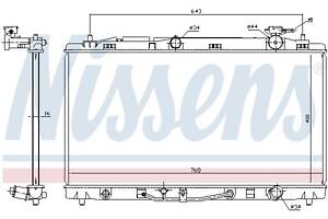 Радиатор LEXUS ES (_V4_) / TOYOTA CAMRY (_V4_) / TOYOTA VENZA (_V1_) 2005-2016 г.