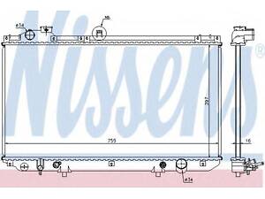 Радіатор LS GS 300[OE 16400-46570] NISSENS 64762 на LEXUS GS седан (UZS161, JZS160)