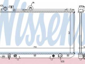 Радіатор LS GS 300[OE 16400-46570] NISSENS 64762 на LEXUS GS седан (UZS161, JZS160)