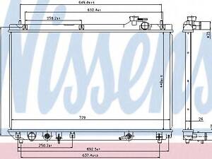 Радіатор LS RX 300[OE 16400-20200] NISSENS 64659 на LEXUS RX (MCU15)