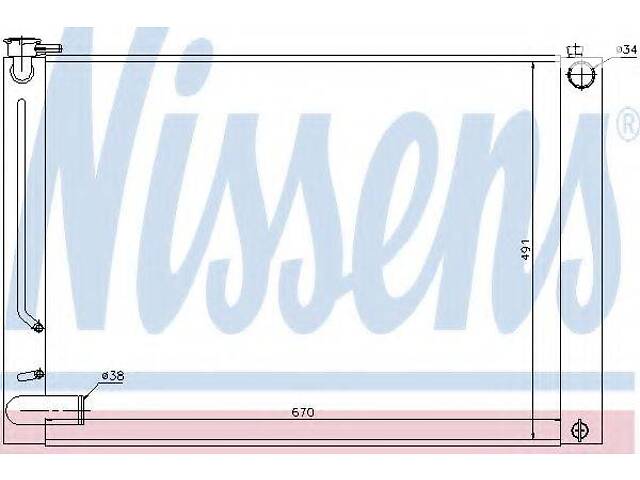 Радіатор LS RX 330[OE 16041-20290] NISSENS 64660 на LEXUS RX (MHU3_, GSU3_, MCU3_)
