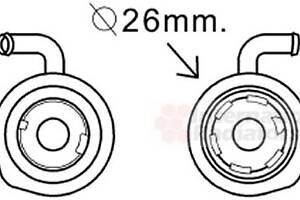 Радиатор масляный (выр-во Van Wezel)