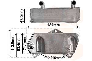 Радiатор масляний (вир-во Van Wezel)
