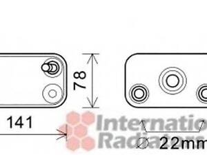 Радиатор масляный BMW X5 ALL AT 00-06 (производство Van Wezel) VAN WEZEL 06003406 на BMW X5 (E53)