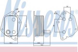 Радіатор масляний HYUNDAI ELANTRA (AD) (15-) 1.6 CRDi NISSENS 90721 на HYUNDAI ix20 (JC)