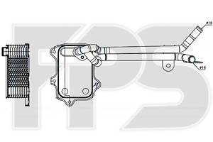 Радіатор масляний на Fabia, Golf, Ibiza, Jetta, Leon, Passat B6, Polo, Tiguan, Touran