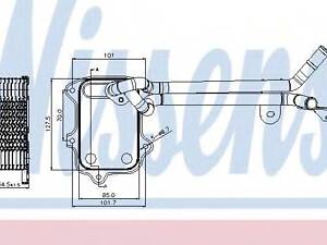 Радіатор масляний NISSENS 90679 на VW PASSAT (362)