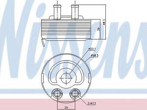 Радіатор масляний NISSENS 90719 на NISSAN NP300