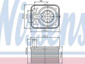 Радіатор масляний SEAT NISSENS 90655 на VW VENTO IV (162, 163)