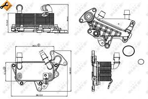 Радиатор масляный EASY FIT, VW Passat 03/2005>