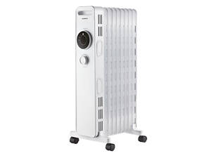 Радиатор масляный KUMTEL KUM-1225S, 9 ребер, 3 уровня мощности, 2000 Вт, White, Box