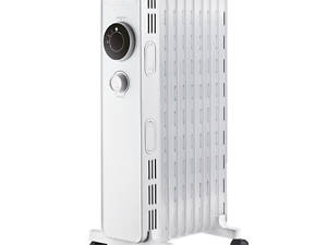 Радиатор масляный KUMTEL KUM-1225S, 9 ребер, 3 уровня мощности, 2000 Вт, White, Box