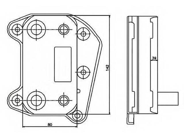 Радіатор масляний MERCEDES C200 00- (вир-во NRF) NRF 31183 на MERCEDES-BENZ C-CLASS T-Model (S203) - Фото 1