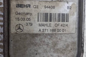 Радиатор масляный Mercedes W203 W211 1.8 CDI 2009 гг A2711880001