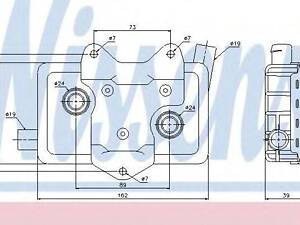Радіатор масляний NISSENS 90618 на MERCEDES-BENZ SPRINTER 2-t автобус (901, 902)