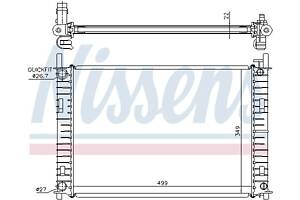 Радиатор MAZDA 2 (DY) / FORD FUSION (JU_) / FORD FIESTA (JH_, JD_) 2001-2014 г.