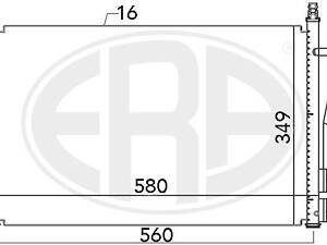 Радиатор MAZDA 2 (DY) / FORD FUSION (JU_) / FORD FIESTA (JH_, JD_) 2001-2014 г.