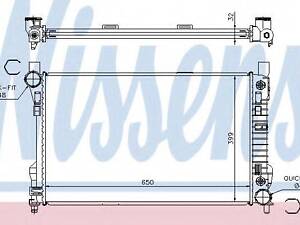 Радиатор MB C W 203(00-)C 160(+)[OE 203 500 03 03] NISSENS 62786A на MERCEDES-BENZ C-CLASS T-Model (S203)