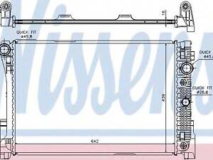 Радіатор MB C W 204(07-)C 180 CGI(+)[OE 204 500 02 03] NISSENS 67161 на MERCEDES-BENZ C-CLASS T-Model (S204)