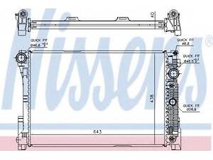 Радіатор MB C W 204(07-)C 180(+)[OE 204 500 06 03] NISSENS 67162 на MERCEDES-BENZ CLS (C218)