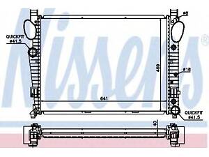 Радіатор MB CL W 215(99-)CL 500(+)[OE 220 500 09 03] NISSENS 62547A на MERCEDES-BENZ S-CLASS седан (W220)