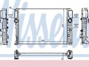 Радіатор MB CLS W 219(04-)CLS 320 CDI(+)[OE 211 500 34 02] NISSENS 67102A на MERCEDES-BENZ E-CLASS седан (W211)
