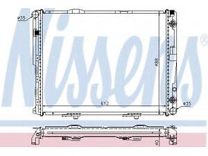 Радіатор MB E W 124(84-)300 TD(+)[OE 124 500 00 02] NISSENS 62695A на MERCEDES-BENZ седан (W124)