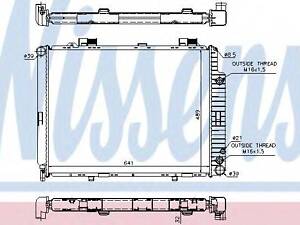 Радіатор MB E W 210(95-)E 200(+)[OE 210 500 08 03] NISSENS 62691A на MERCEDES-BENZ E-CLASS седан (W210)