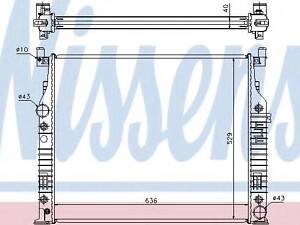 Радиатор MB GL W 164(06-)GL 320 CDI(+)[OE 251 500 00 03] NISSENS 62576A на MERCEDES-BENZ G-CLASS (W461)