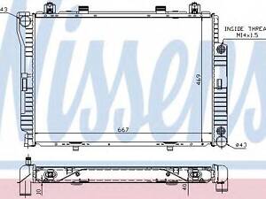 Радіатор MB S W 140(91-)350 SD TD(+)[OE 140 500 13 03] NISSENS 62714A на MERCEDES-BENZ S-CLASS седан (W140)