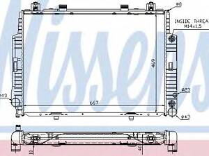 Радіатор MB S W 140(91-)400 S(+)[OE 140 500 10 03] NISSENS 62716A на MERCEDES-BENZ S-CLASS седан (W140)