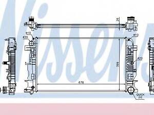 Радиатор MB SPRINTER [OE 906 500 00 02] NISSENS 67156A на MERCEDES-BENZ SPRINTER 3,5-t автобус (906)