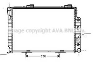 Радіатор MB W202(C) MT/AT +AC 96- (Ava)