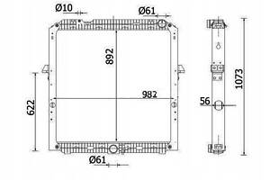 Радіатор MERCEDES ACTROS / ANTOS AROCS 2011-