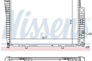 Радиатор MERCEDES-BENZ C-CLASS (W202) / MERCEDES-BENZ C-CLASS T-Model (S202) 1993-2001 г.