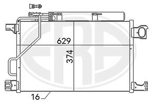 Радиатор MERCEDES-BENZ CLK (A209) / MERCEDES-BENZ C-CLASS (CL203) 2000-2011 г.