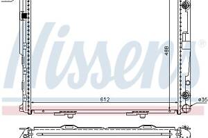Радиатор MERCEDES-BENZ E-CLASS (W124) / MERCEDES-BENZ СЕДАН (W124) 1984-1996 г.