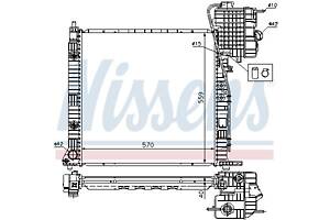 Радиатор MERCEDES-BENZ VITO (W638) / MERCEDES-BENZ V-CLASS (638/2) 1996-2003 г.