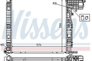 Радиатор MERCEDES-BENZ VITO (W638) / MERCEDES-BENZ V-CLASS (638/2) 1996-2003 г.