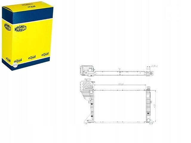 РАДІАТОР MERCEDES SPRINTER 208 211 213 216 308 311 316 408 411 416