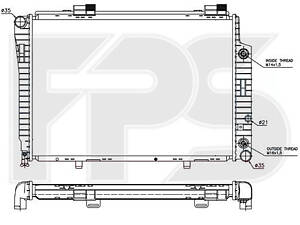 Радиатор Mercedes W202 (C) (96 -)